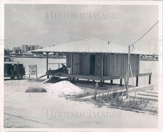 1964 Florida Gene Simmons Bait & Refreshment Stand Press Photo - Historic Images