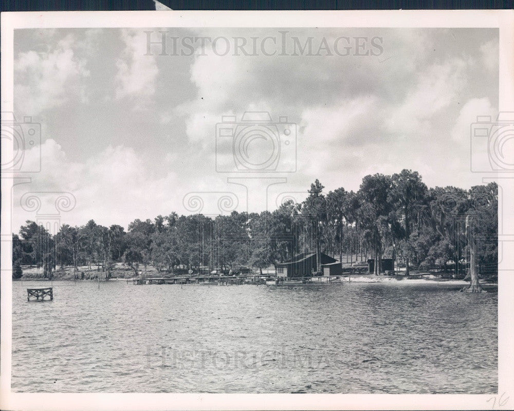 Undated Orlando Florida Cobb&#39;s Camp at Lake Apopka Press Photo - Historic Images