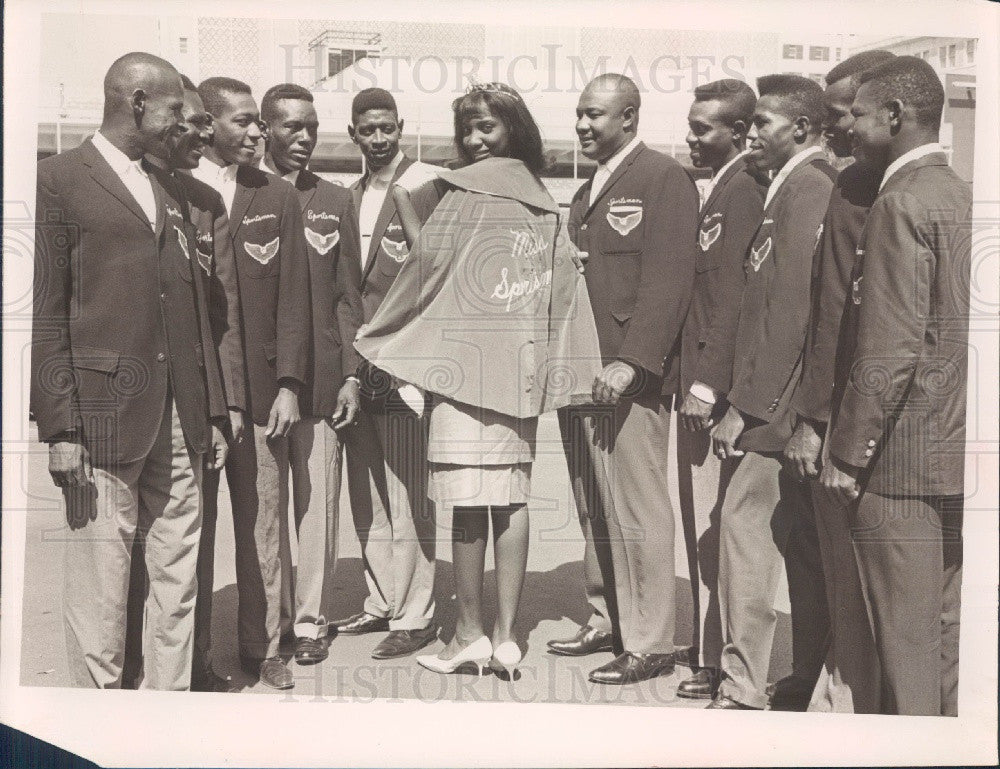 1963 St. Petersburg Florida Sportsman&#39;s Club Queen Sarah Moore Press Photo - Historic Images