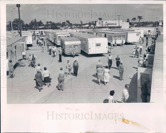 1961 St. Petersburg Florida Homes on Wheels Show Press Photo - Historic Images