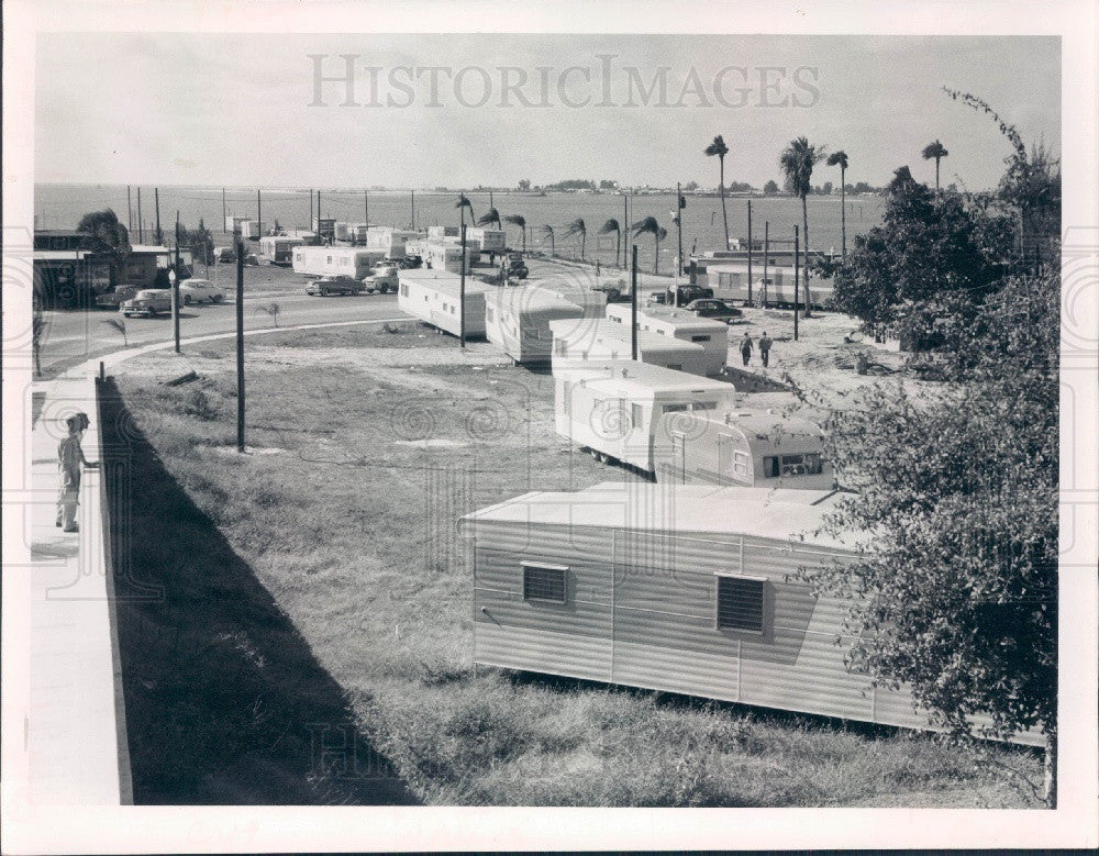1956 Clearwater Florida Mobile Homes Show Press Photo - Historic Images