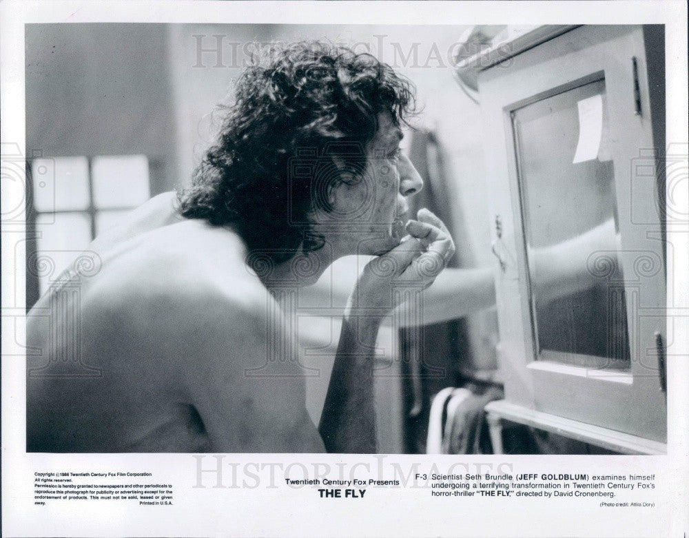 1986 Hollywood Actor Jeff Goldblum Press Photo - Historic Images