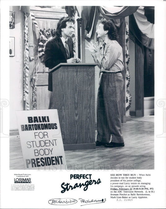 1991 Hollywood Actors Mark Linn-Baker & Bronson Pinchot Press Photo - Historic Images