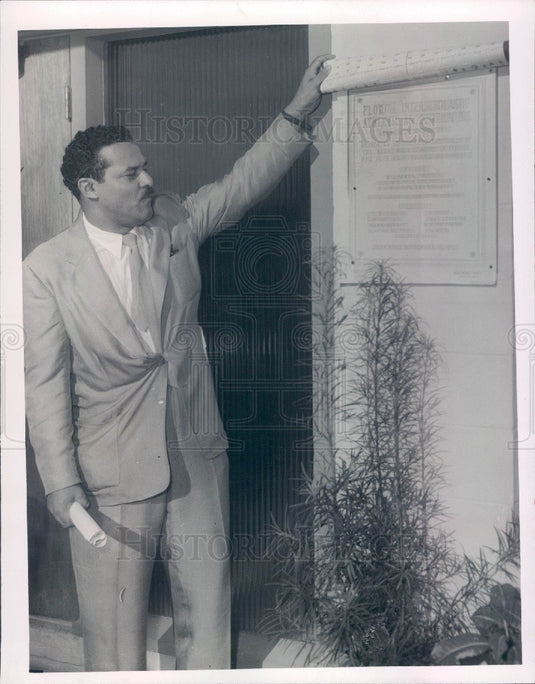 1955 Florida Interscholastic Athletic Association Dedication Press Photo - Historic Images