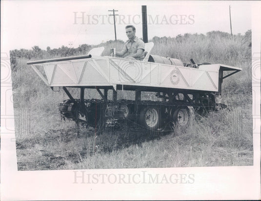 1967 Manatee Cnty Florida Anti-Mosquito District Amphibious Machine Press Photo - Historic Images