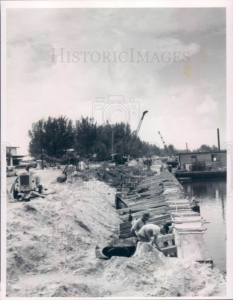 Undated Indian Rocks Beach Florida Cutoff Construction Press Photo - Historic Images