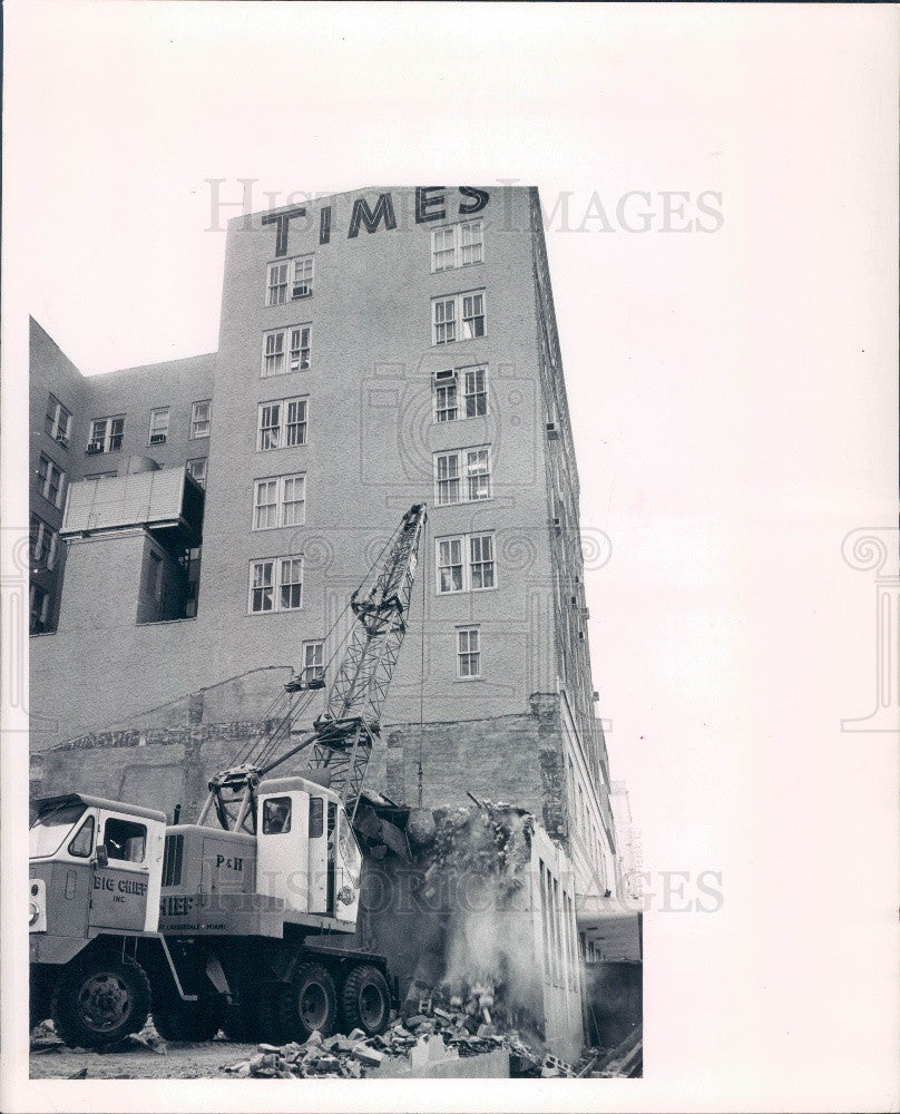 1962 St Petersburg Florida Independent Newspaper Demolished Press Photo - Historic Images