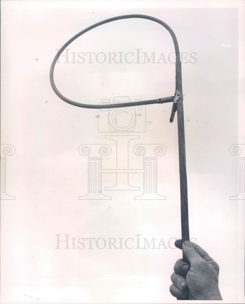 1966 Railroad Message Hook Press Photo - Historic Images