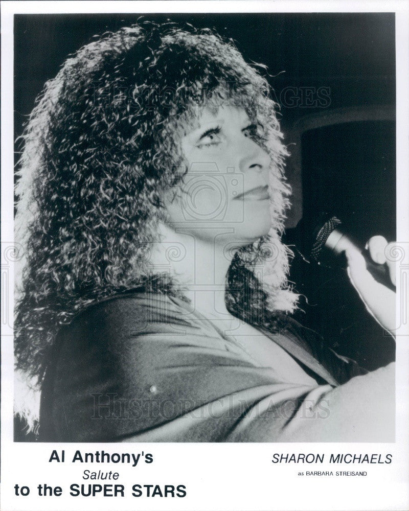 1992 Sharon Michaels Barbara Streisand Impersonator Press Photo - Historic Images