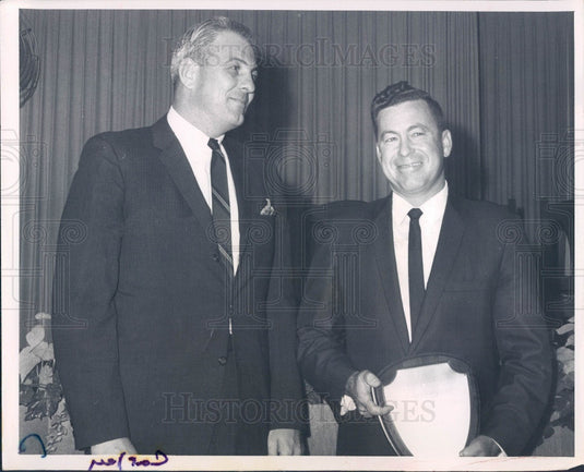 1966 New Port Richey Florida Swartsel & Chamber Pres Dutcher Press Photo - Historic Images