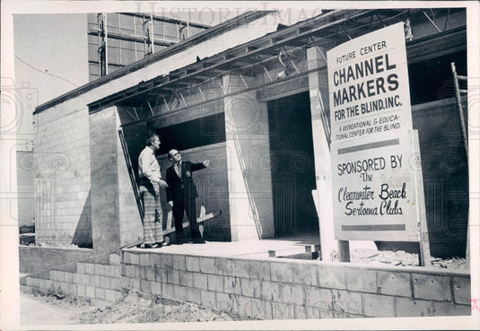 1975 Clearwater Florida Channel Markers for the Blind Sertoma Club Press Photo - Historic Images