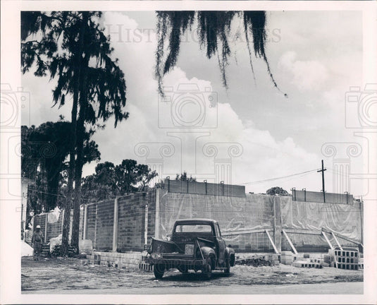 1965 Bradenton Florida Hood's Dairy Office Building Construction Press Photo - Historic Images