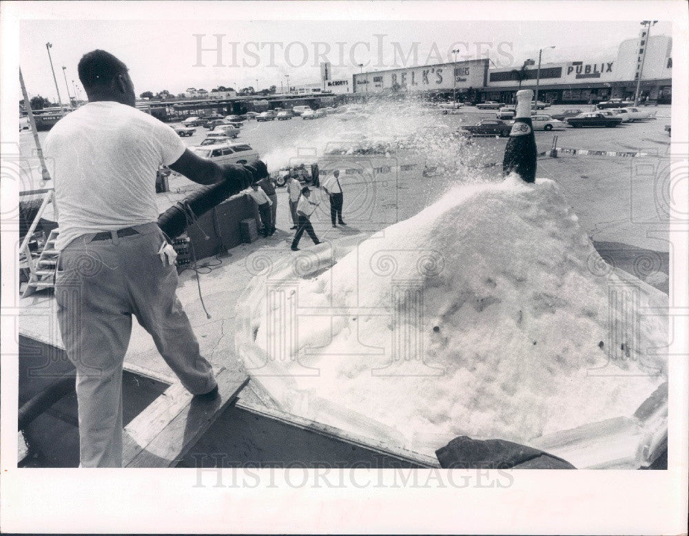 1969 St. Petersburg Florida Central Plaza Center Artificial Iceberg Press Photo - Historic Images