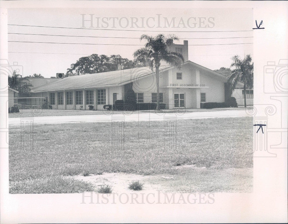 1973 Clearwater Florida First Assembly of God Church Press Photo - Historic Images