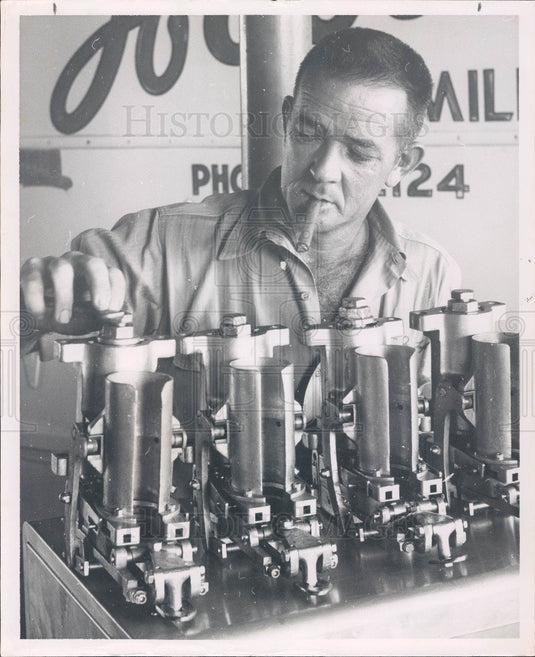 1956 St. Petersburg Florida Hood's Dairy Dick Hood Press Photo - Historic Images