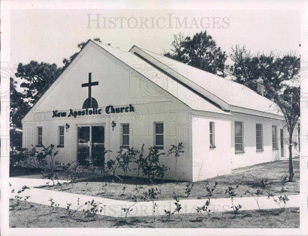 1960 St. Petersburg Florida New Apostolic Church Press Photo - Historic Images