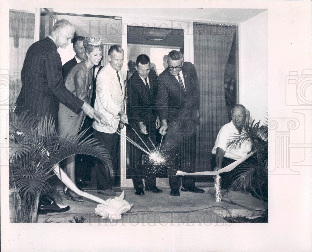 1964 Clearwater Florida Chamber of Commerce Bldg Dedication Press Photo - Historic Images