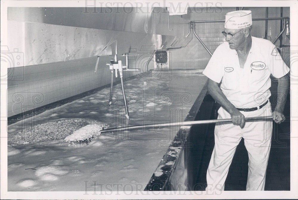 1965 St. Petersburg Florida Hood&#39;s Dairy Cottage Cheese Press Photo - Historic Images