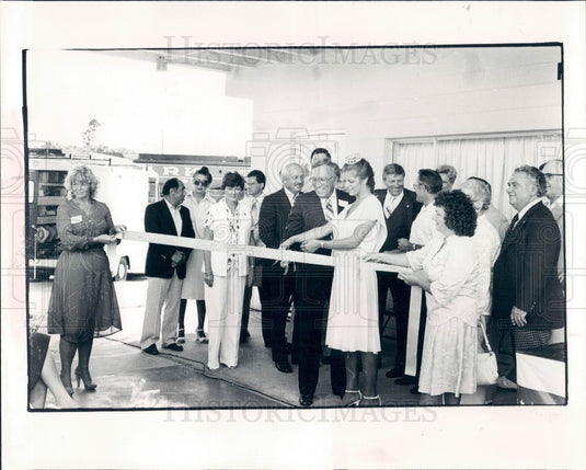 1980 Pinellas Park Florida Chamber of Commerce Bldg Dedication Press Photo - Historic Images