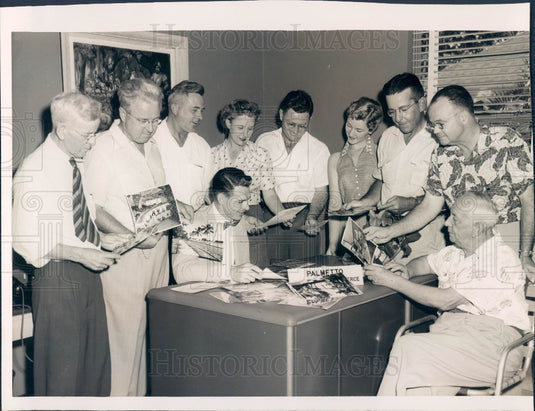 1954 Palmetto Florida Chamber of Commerce Leaders Press Photo - Historic Images