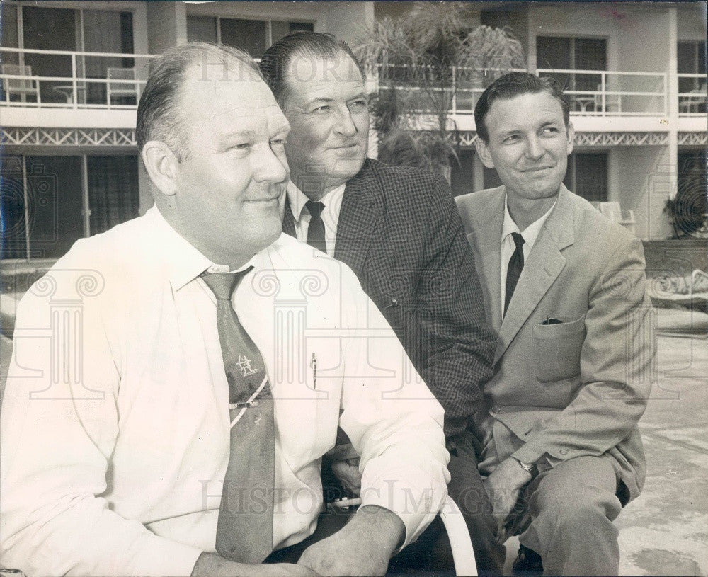 1961 Palmetto Florida Chamber of Commerce Officers Press Photo - Historic Images