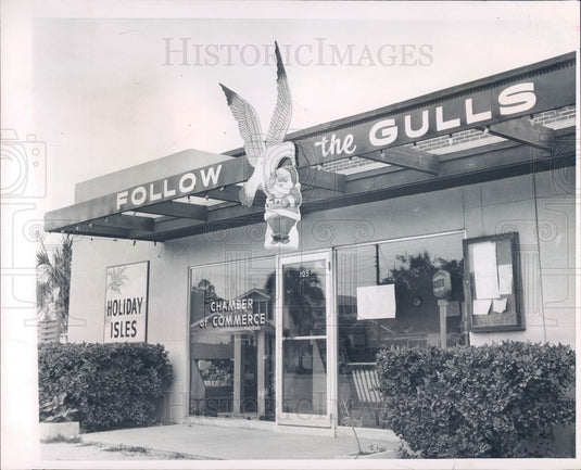 1965 Holiday Isles FL Chamber of Commerce Bldg Indian Rocks Beach Press Photo - Historic Images