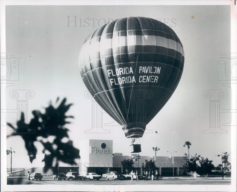 1974 Orlando Florida Pavilion Chamber of Commerce Balloon Press Photo - Historic Images
