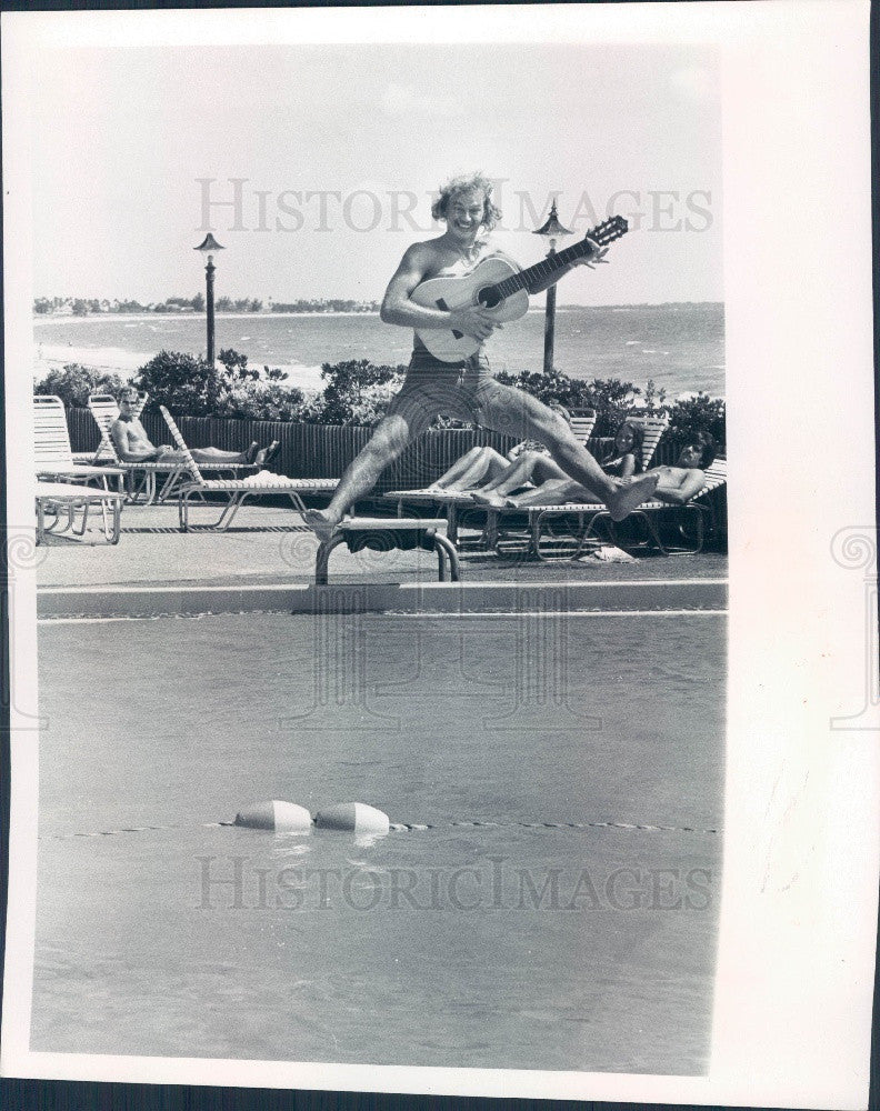 1976 St. Petersburg Florida Musician Doug Bojan Press Photo - Historic Images