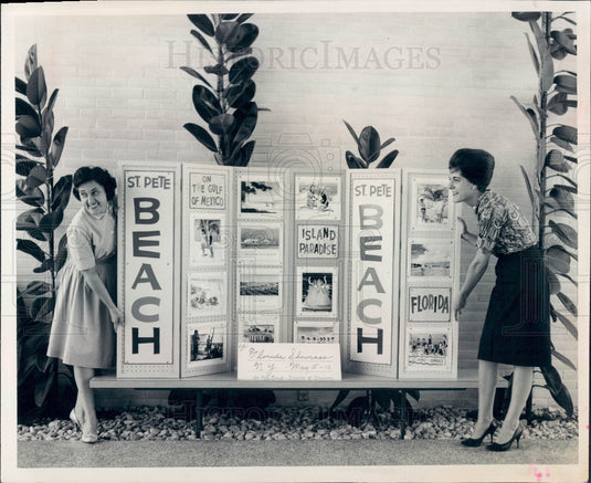 1963 St. Petersburg Beach Florida Chamber of Commerce Exhibit Press Photo - Historic Images