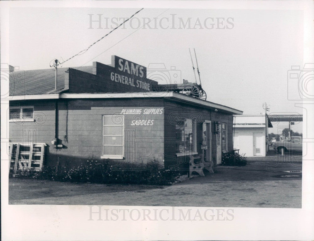 1975 Hopewell Florida Sam&#39;s General Store Press Photo - Historic Images