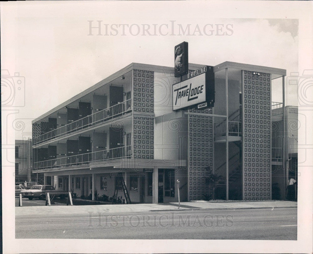 1964 Clearwater Florida Travelodge Press Photo - Historic Images