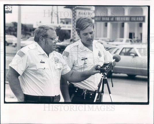 1979 Treasure Island FL Police Anderson & Clark Test Sound Meter Press Photo - Historic Images