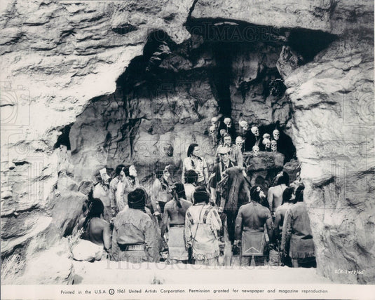 1963 Old West Film Scene Press Photo - Historic Images