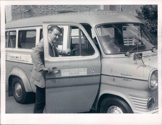 1973 England Chauffeurlux Travel Tour Bus Mike Scott Press Photo - Historic Images
