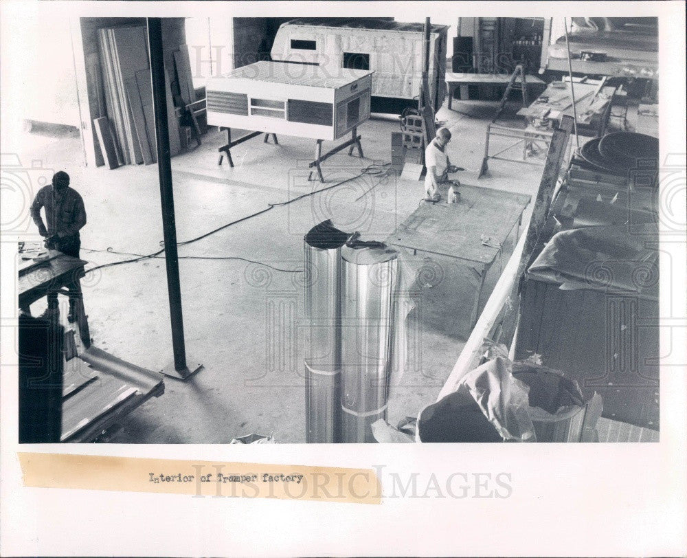 1970 Florida Tramper Camper Factory Press Photo - Historic Images