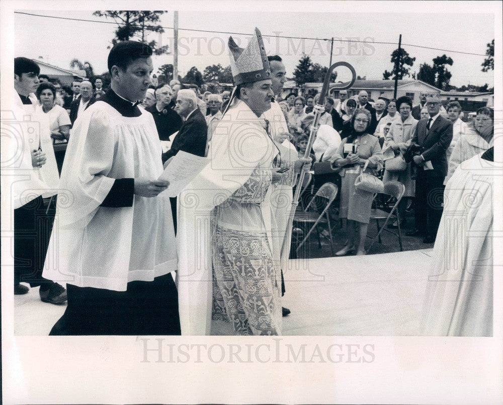 1970 St. Petersburg FL Morning Star School Pinellas Park Dedication Press Photo - Historic Images