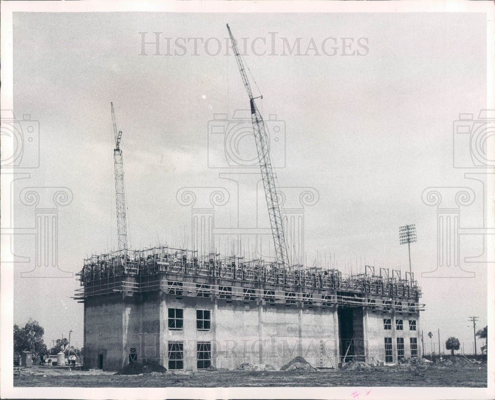 1970 St. Petersburg Florida Hilton Hotel Construction Press Photo - Historic Images