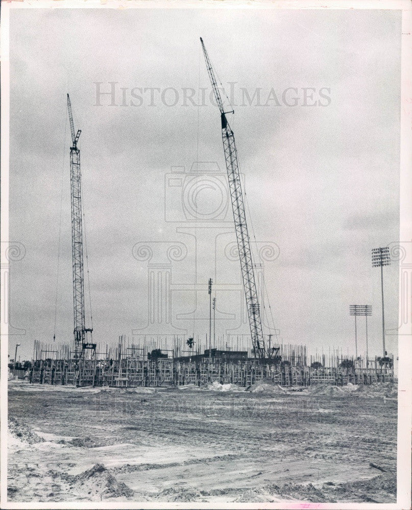 1970 St. Petersburg Florida Hilton Hotel Construction Press Photo - Historic Images