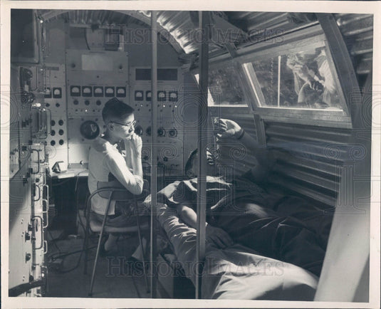1961 St. Petersburg Florida Hobby Show Simulated Flight to Mars Press Photo - Historic Images