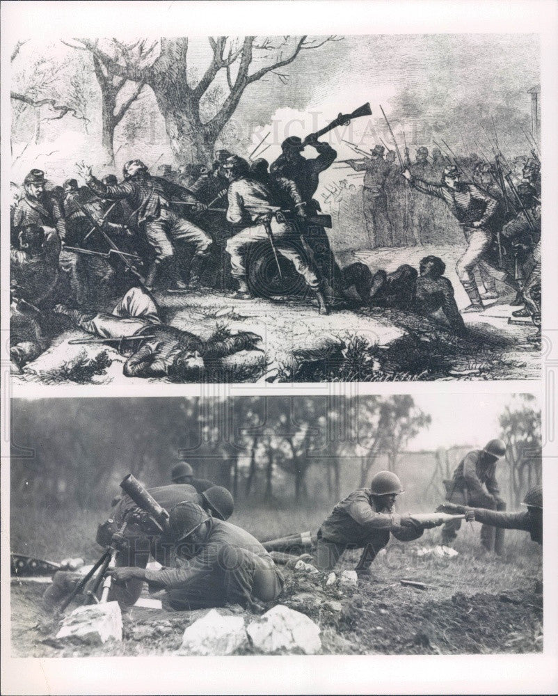 1968 Civil War Battle of Milliken&#39;s Bend/WWII 92nd Battalion Press Photo - Historic Images