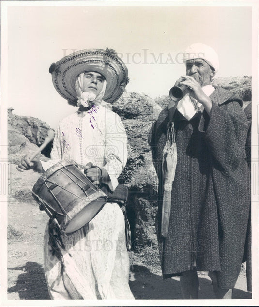 1965 Morocco Rif Mountains Performer Press Photo - Historic Images