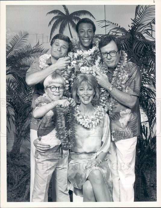 1984 Hollywood Actors Sarah Purcell, Byron Allen, & Mark Russell Press Photo - Historic Images