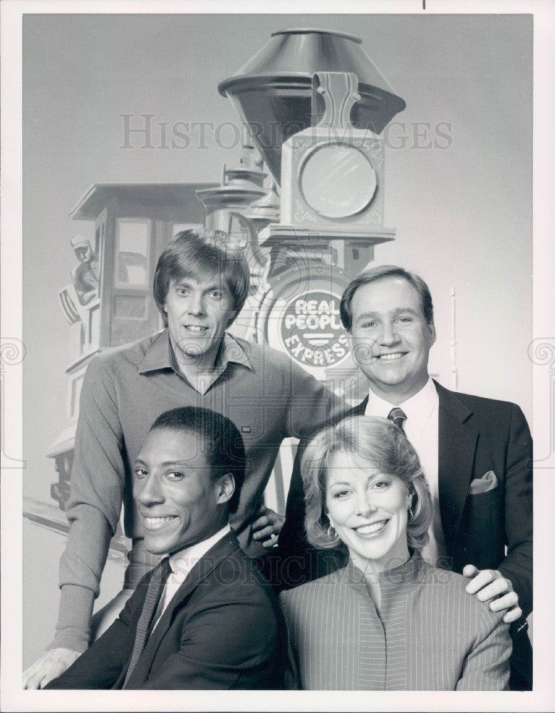 1983 Hollywood Actors Sarah Purcell, Byron Allen, &amp; Bill Rafferty Press Photo - Historic Images