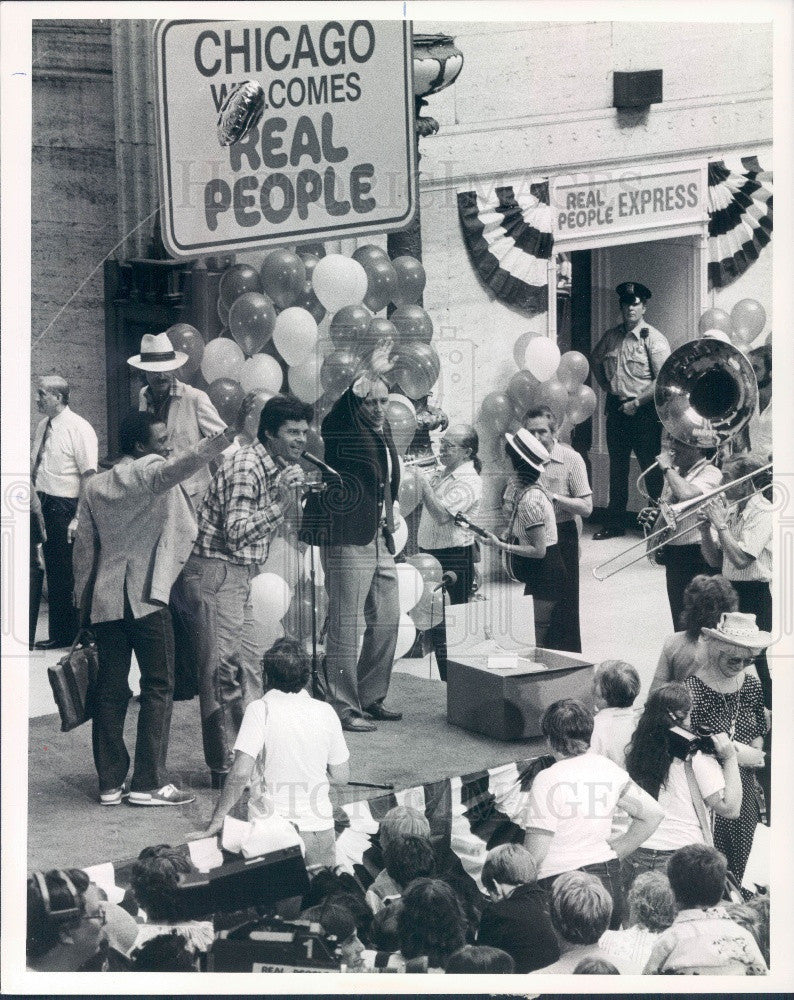 1982 Hollywood Real People cast Press Photo - Historic Images