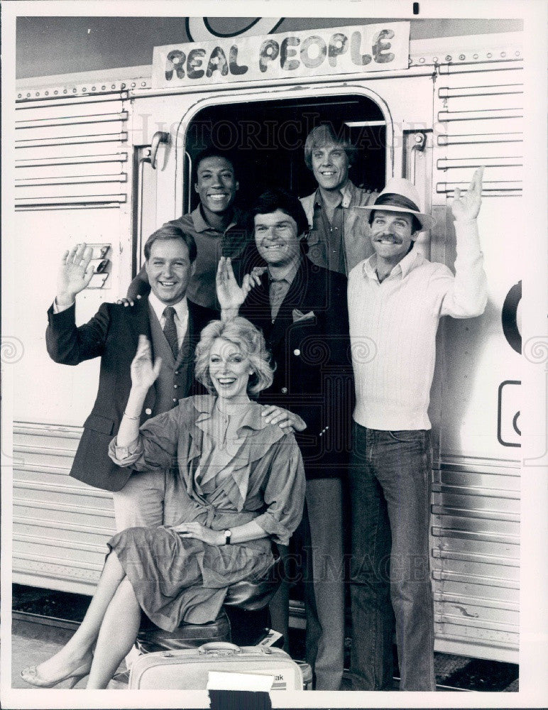 1982 Hollywood Actors Sarah Purcell/Bill Rafferty/Byron Allen Press Ph ...