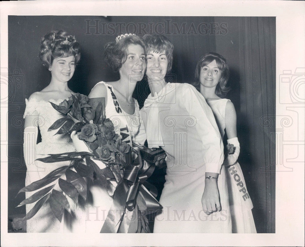 1966 Florida Miss Tallahassee Francis Smith &amp; Patrica Lynn Rucker Press Photo - Historic Images