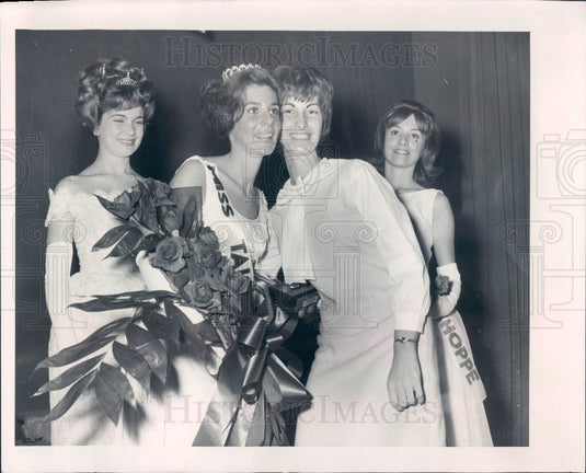 1966 Florida Miss Tallahassee Francis Smith & Patrica Lynn Rucker Press Photo - Historic Images