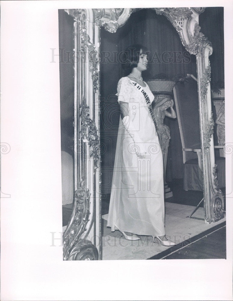 1967 Florida Miss 4-H Dairy Sweetheart Cecilia Anne Rowe Press Photo - Historic Images