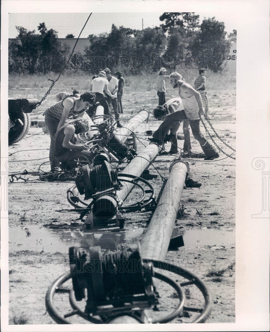 1976 St. Petersburg Florida Christ is the Answer Tent Revival Press Photo - Historic Images