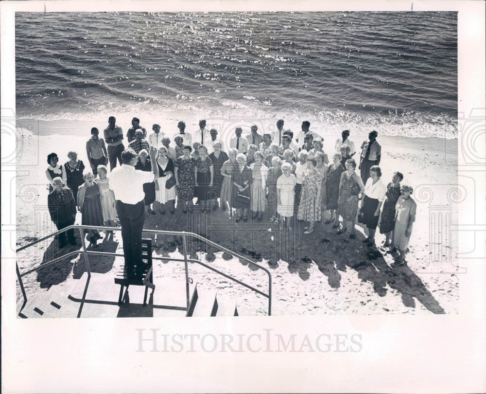 1964 St. Petersburg Florida Christ Methodist Church Adult Choir Press Photo - Historic Images